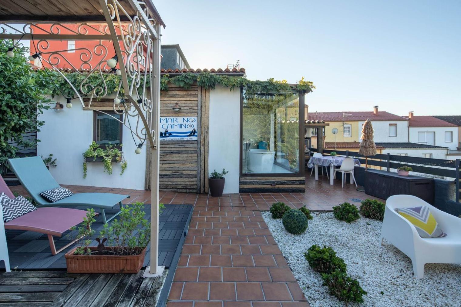 Вилла Mar No Camino Terraza Banera Con Vista Al Mar Бренс Экстерьер фото